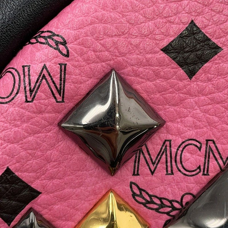 エムシーエム リュックサック ヴィセトス スタークブロック スタッズ バックパック レザー MMK5SVE52PK001 MCM バッグ