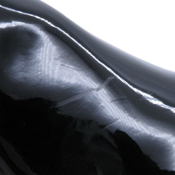 ルイヴィトン ブーツ パテントレザー/インフィニティ・ドット LV × YK ショートブーツ レディースサイズ36 靴 草間彌生 ブラック 黒