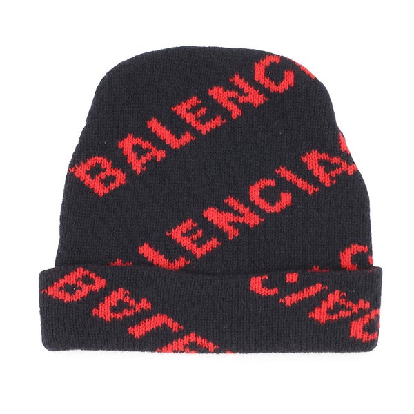 バレンシアガ ニット帽 ロゴ ウール BALENCIAGA 帽子