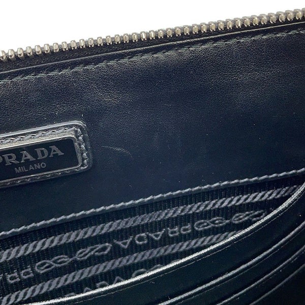 プラダ クラッチバッグ サフィアーノ クラッチ レザー 2VF056 PRADA 黒 セカンドバッグ
