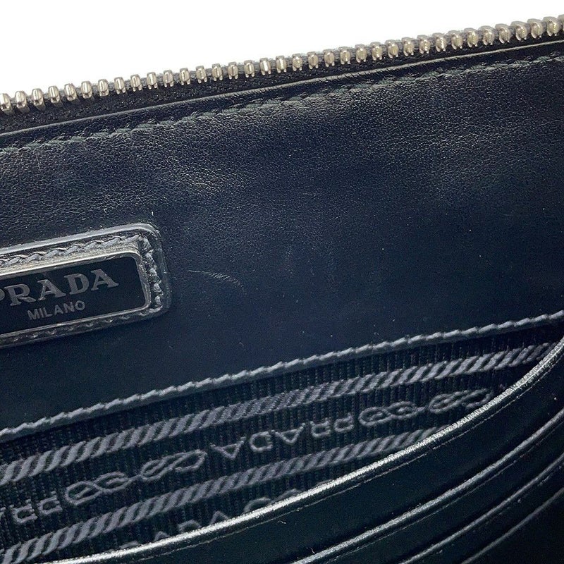 プラダ クラッチバッグ サフィアーノ クラッチ レザー 2VF056 PRADA 黒 セカンドバッグ