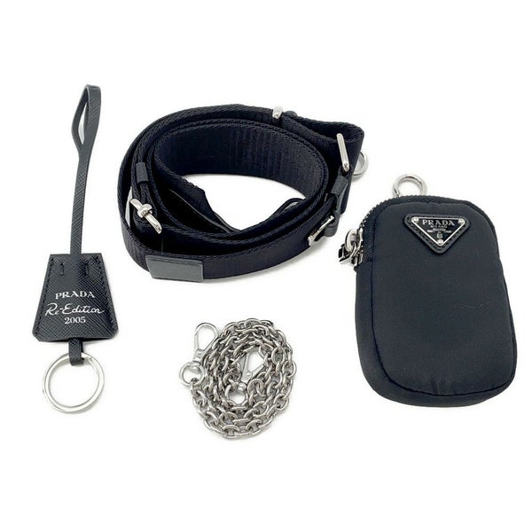 プラダ ショルダーバッグ Re-Edition 2005 Re-Nylon ナイロン 1BH204 PRADA 2wayバッグ 黒