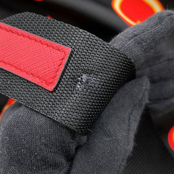 プラダ リュック ハート柄 ナイロン 1BZ006 PRADA バックパック バッグ 黒