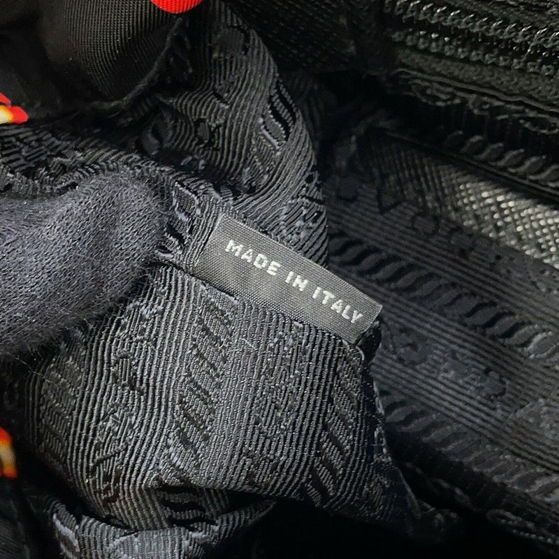 プラダ リュック ハート柄 ナイロン 1BZ006 PRADA バックパック バッグ 黒