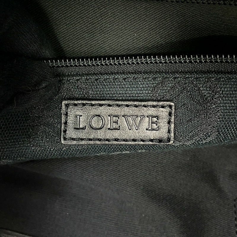 ロエベ ボストンバッグ アナグラム キャンバス LOEWE 黒 旅行 トラベル