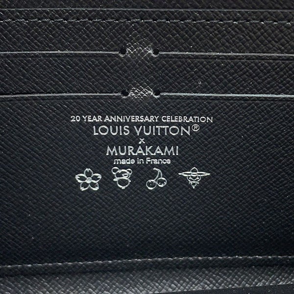 ルイヴィトン モノグラム LV × TM ポルトフォイユ・クレマンス M13408 LOUIS VUITTON 村上隆 黒 ブラック