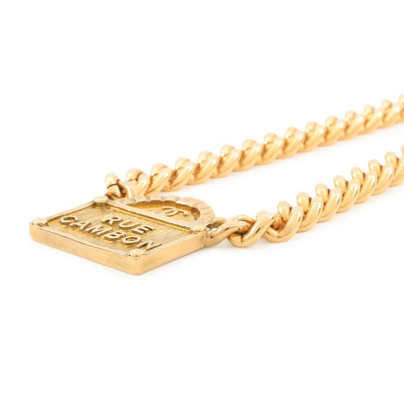 シャネル ネックレス RUE CAMBON ロゴ B22A AB8651 CHANEL アクセサリー