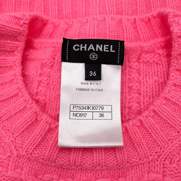 シャネル ニット ココマーク付き セーター レディースサイズ36 P75341 CHANEL トップス
