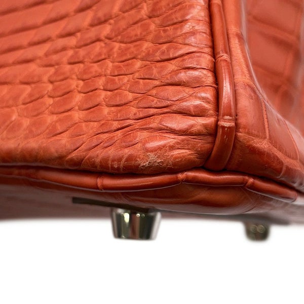 エルメス バーキン25 サンギーヌ/シルバー金具 ニロティカスマット □O刻印 HERMES Birkin ハンドバッグ