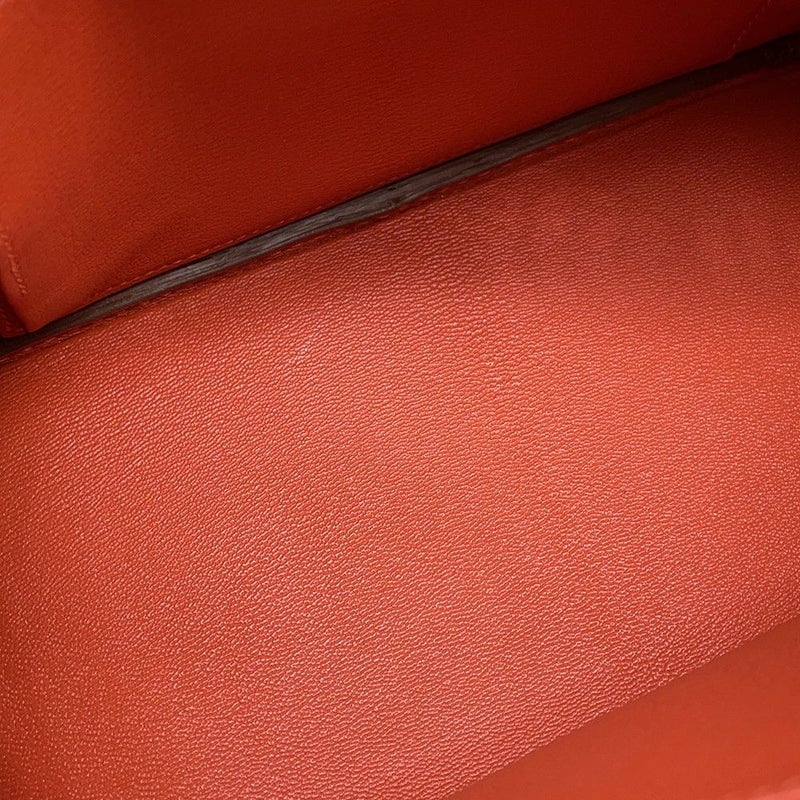 エルメス バーキン25 サンギーヌ/シルバー金具 ニロティカスマット □O刻印 HERMES Birkin ハンドバッグ