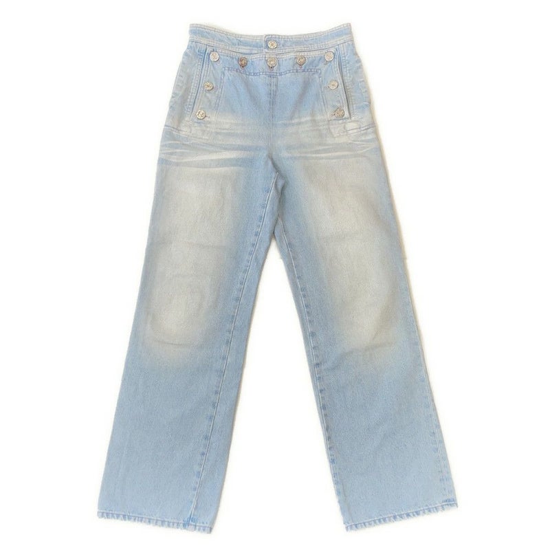 シャネル パンツ ココビーチ ココボタン デニムパンツ コットン レディースサイズ36 P76228 ボトムス