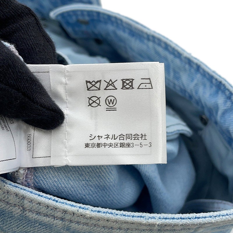 シャネル パンツ ココビーチ ココボタン デニムパンツ コットン レディースサイズ36 P76228 ボトムス