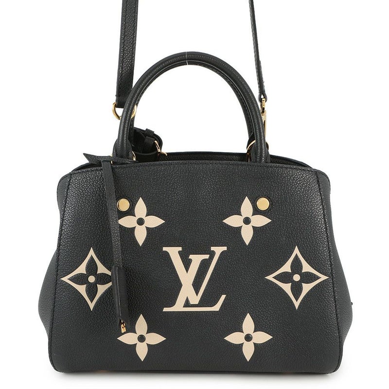 ルイヴィトン ハンドバッグ モノグラム・アンプラント モンテーニュBB M45778 LOUIS VUITTON 2way 黒 ブラック