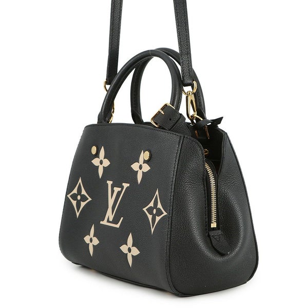 ルイヴィトン ハンドバッグ モノグラム・アンプラント モンテーニュBB M45778 LOUIS VUITTON 2way 黒 ブラック
