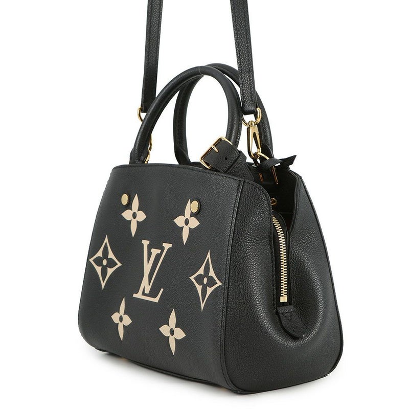 ルイヴィトン ハンドバッグ モノグラム・アンプラント モンテーニュBB M45778 LOUIS VUITTON 2way 黒 ブラック