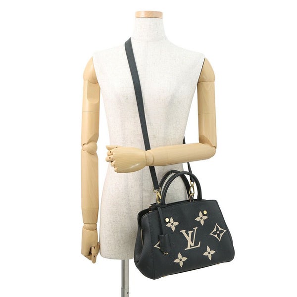 ルイヴィトン ハンドバッグ モノグラム・アンプラント モンテーニュBB M45778 LOUIS VUITTON 2way 黒 ブラック