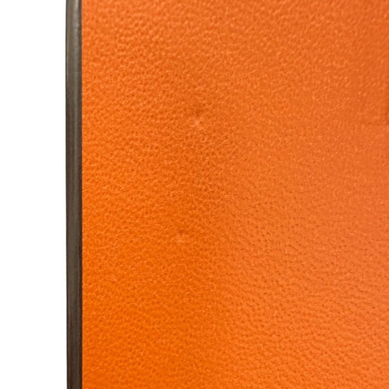 エルメス コインケース カルヴィ デュオ ブラック/シルバー金具 シェブルミゾル W刻印 HERMES 財布 黒