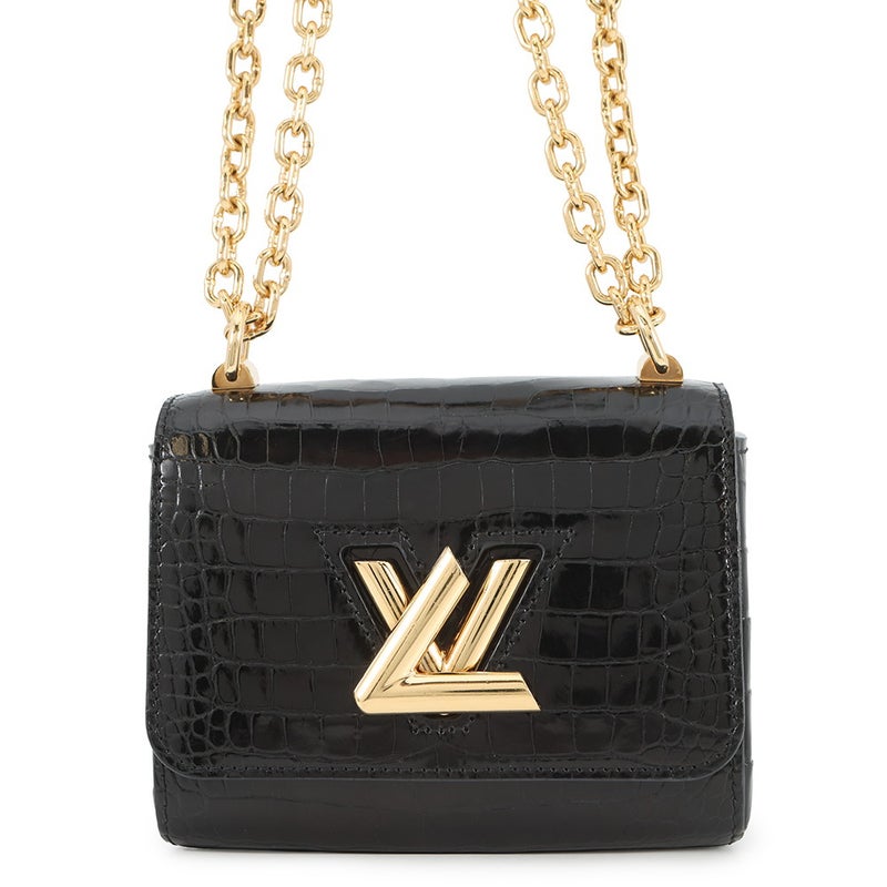 ルイヴィトン チェーンショルダーバッグ クロコダイル ツイストMINI N95388 LOUIS VUITTON バッグ 2way