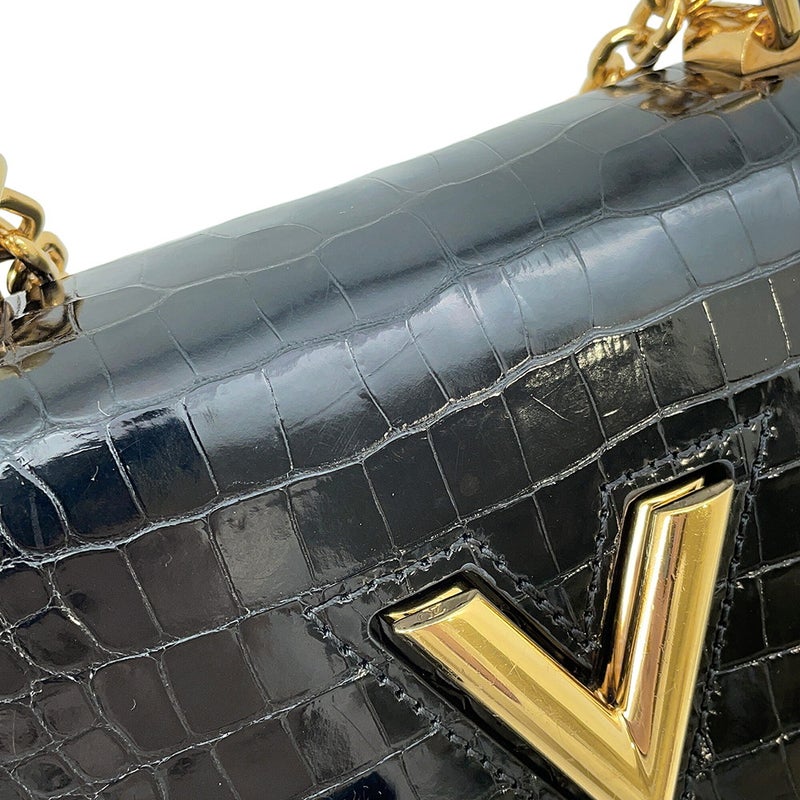 ルイヴィトン チェーンショルダーバッグ クロコダイル ツイストMINI N95388 LOUIS VUITTON バッグ 2way