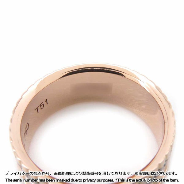 ブシュロン リング キャトル ラディアント ダイヤ スモール ダイヤモンド 33P 0.24ct K18PG/K18WG リングサイズ51