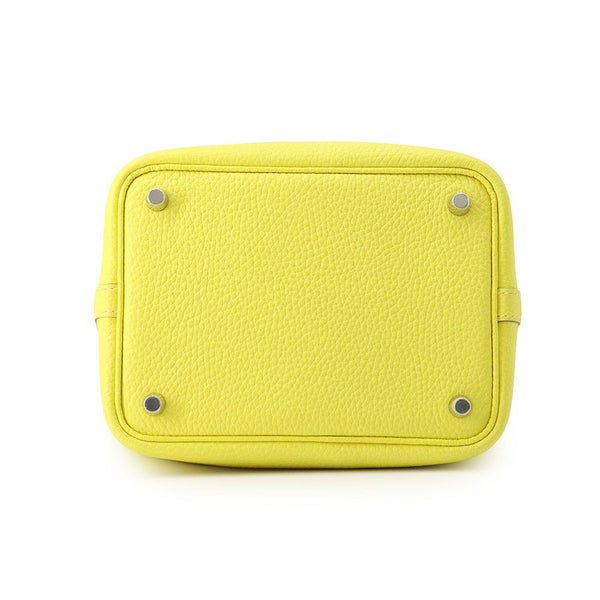 エルメス ハンドバッグ ピコタンロックPM ライム/シルバー金具 トリヨンクレマンス B刻印