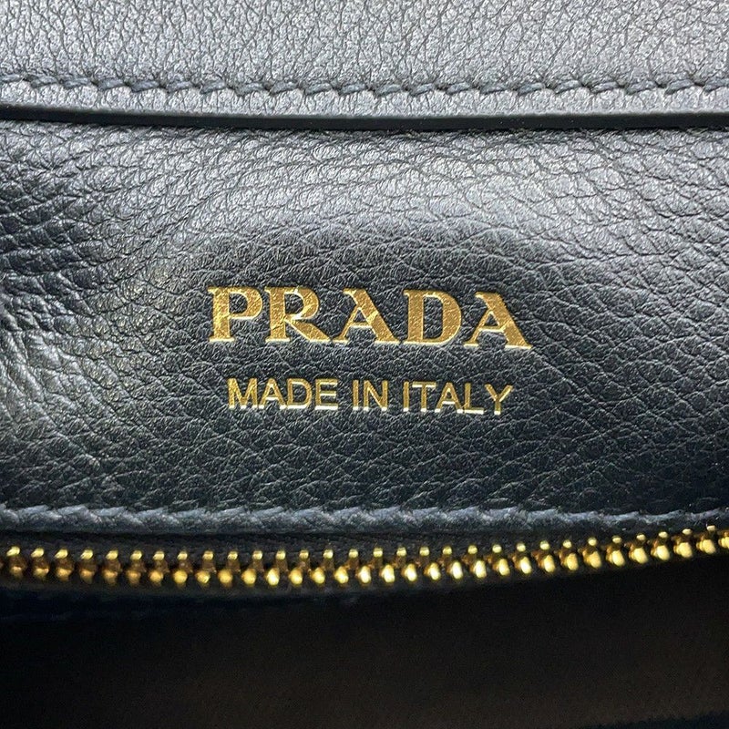 プラダ ハンドバッグ ミディアム トート レザー 1BG533 PRADA 黒