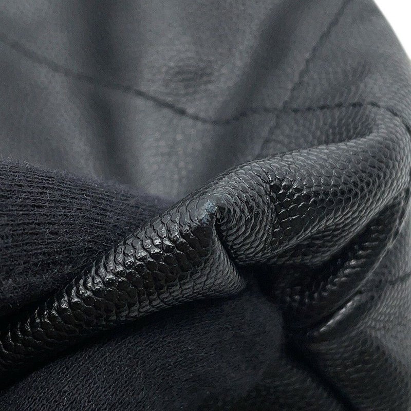 シャネル チェーンショルダーバッグ CHANEL22 スモール キャビアスキン AS3260 CHANEL ポーチ付き 黒