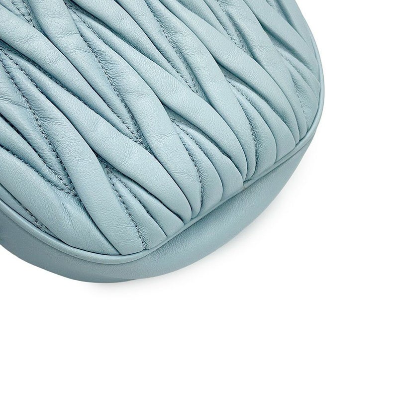 ミュウミュウ ショルダーバッグ マテラッセ ラウンドバッグ レザー 5BH191 Miu Miu ポシェット