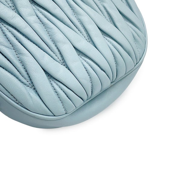 ミュウミュウ ショルダーバッグ マテラッセ ラウンドバッグ レザー 5BH191 Miu Miu ポシェット