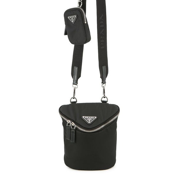 プラダ ショルダーバッグ Re-Nylon トライアングルロゴ ナイロン 2VH147 PRADA 黒