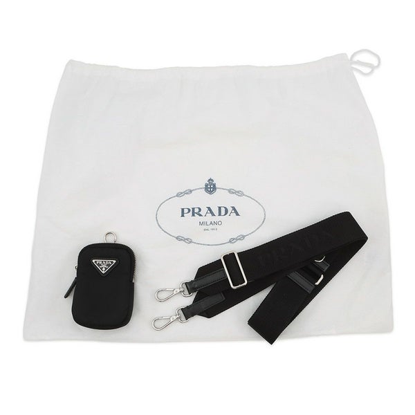 プラダ ショルダーバッグ Re-Nylon トライアングルロゴ ナイロン 2VH147 PRADA 黒