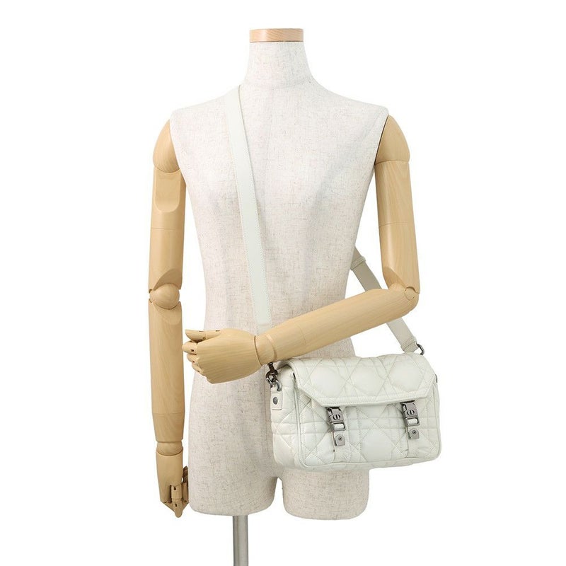 クリスチャン・ディオール ショルダーバッグ マクロカナージュ ディオールキャンプ スモール M1243BNEY 白