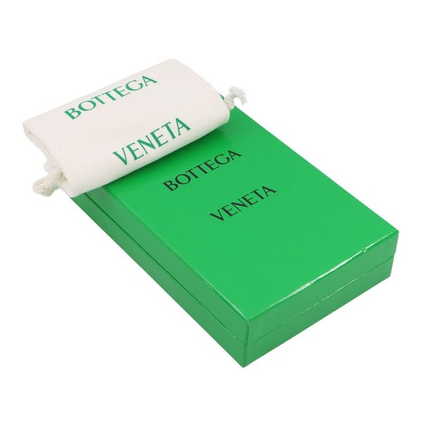 ボッテガヴェネタ 二つ折り財布 マキシイントレチャート カセット ラウンドジップ ラムスキン 749461 黒