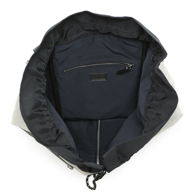 フェンディ リュック ロゴ バックパック ナイロン/メッシュ 7VA466 FENDI 黒 白