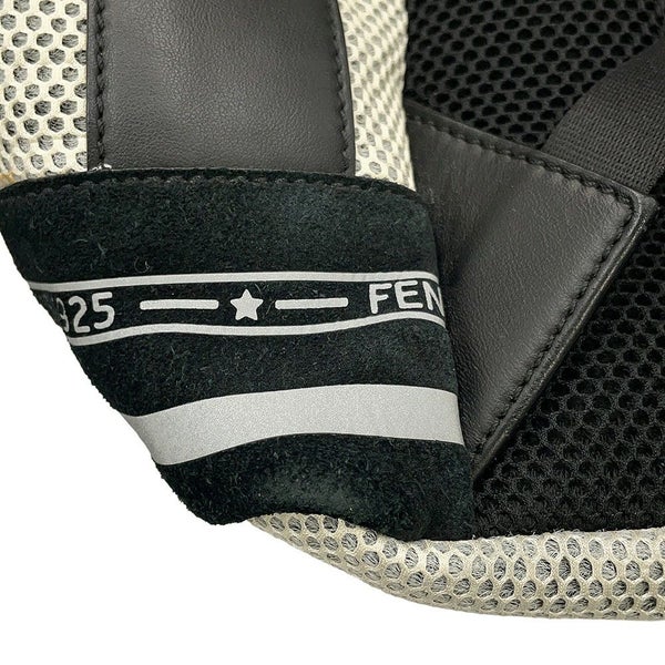 フェンディ リュック ロゴ バックパック ナイロン/メッシュ 7VA466 FENDI 黒 白