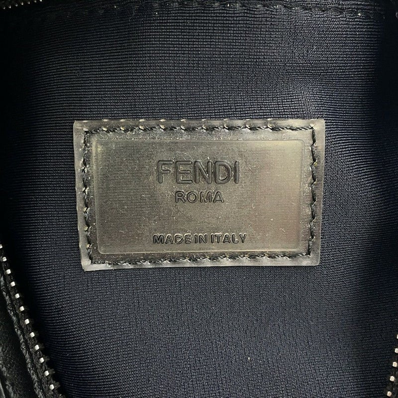 フェンディ リュック ロゴ バックパック ナイロン/メッシュ 7VA466 FENDI 黒 白