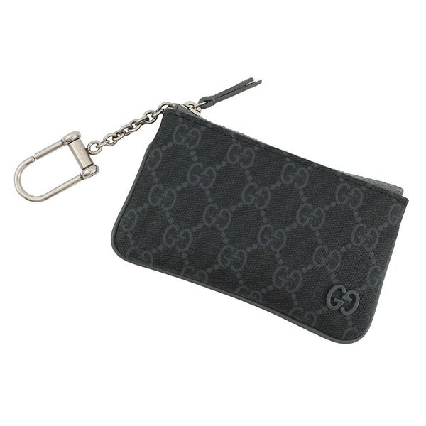 グッチ キーケース キーポーチ グレー トリム GGスプリーム/レザー 820666 GUCCI 財布 黒