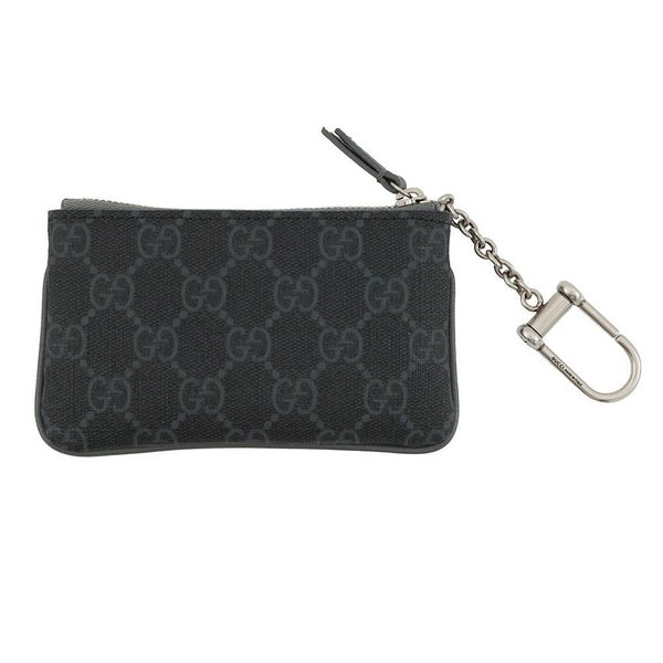 グッチ キーケース キーポーチ グレー トリム GGスプリーム/レザー 820666 GUCCI 財布 黒