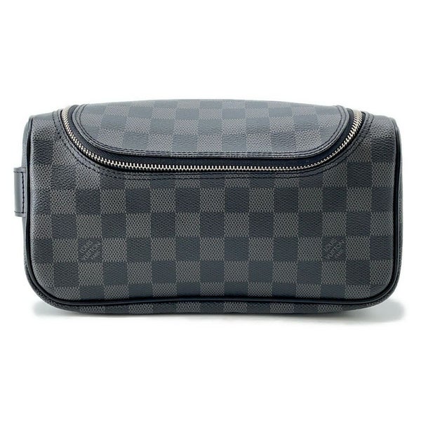 ルイヴィトン ポーチ ダミエ・グラフィット トワレ・ポーチ N47625 LOUIS VUITTON ヴィトン バッグ ブラック 黒 ノワール