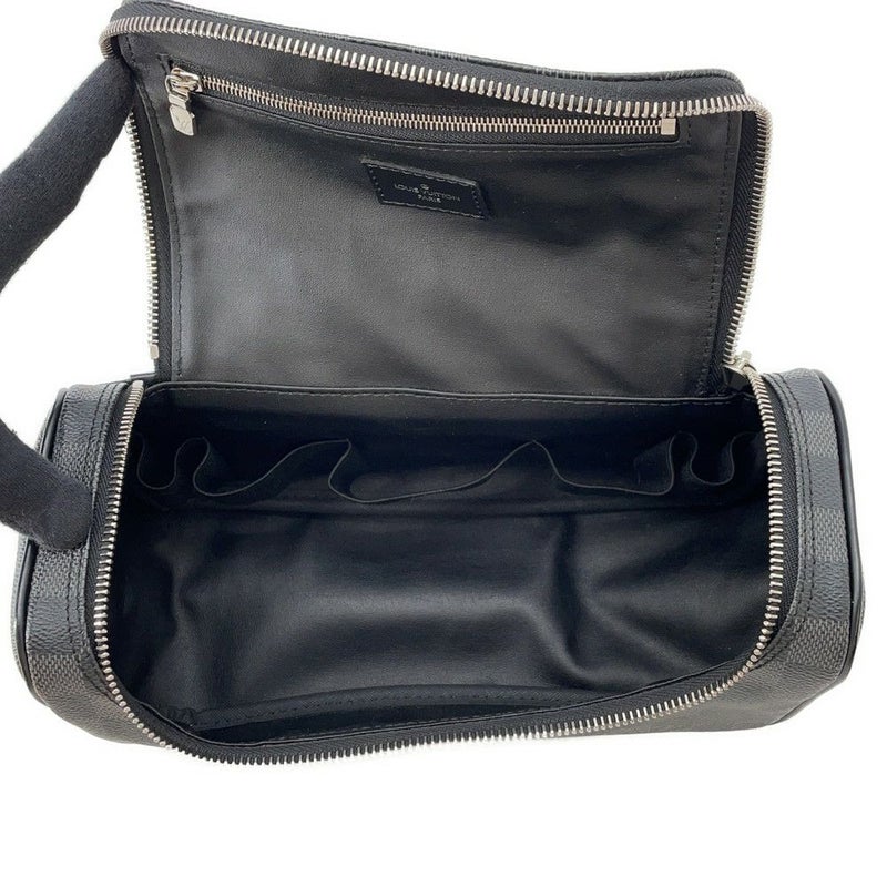 ルイヴィトン ポーチ ダミエ・グラフィット トワレ・ポーチ N47625 LOUIS VUITTON ヴィトン バッグ ブラック 黒 ノワール