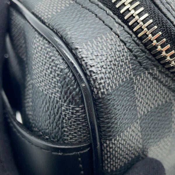 ルイヴィトン ポーチ ダミエ・グラフィット トワレ・ポーチ N47625 LOUIS VUITTON ヴィトン バッグ ブラック 黒 ノワール