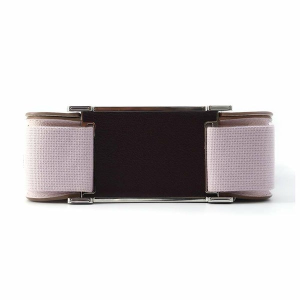 エルメス ゲタ トリコロール モーヴペール/ナタ/ボルドー/シルバー金具 シェブルミゾル B刻印 シェーブル