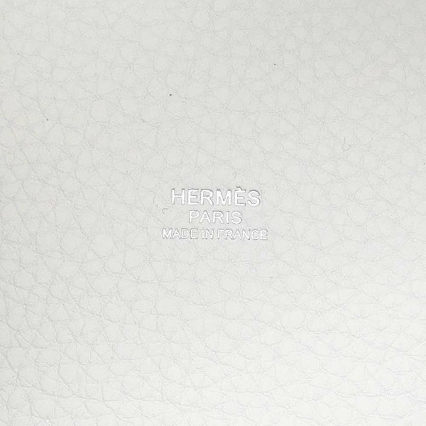 エルメス ピコタンロックPM エクラ ニューホワイト/セサミ/シルバー金具 トリヨンクレマンス/スイフト W刻印 白