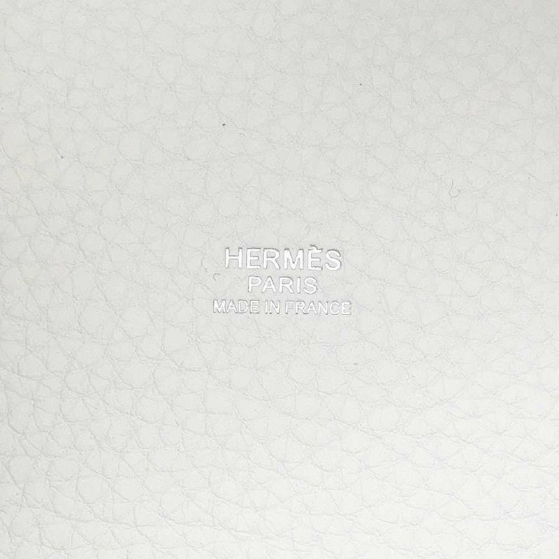 エルメス ピコタンロックPM エクラ ニューホワイト/セサミ/シルバー金具 トリヨンクレマンス/スイフト W刻印 白