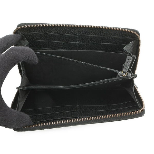 グッチ 長財布 GGマーモント ワッペンモチーフ レザー 474584 ラウンドファスナー GUCCI 財布 UFO ドラゴン 黒