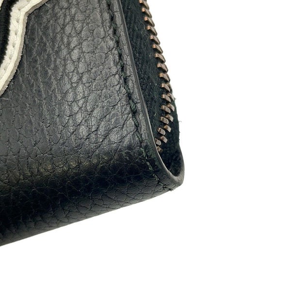 グッチ 長財布 GGマーモント ワッペンモチーフ レザー 474584 ラウンドファスナー GUCCI 財布 UFO ドラゴン 黒