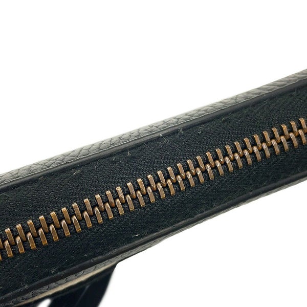 グッチ 長財布 GGマーモント ワッペンモチーフ レザー 474584 ラウンドファスナー GUCCI 財布 UFO ドラゴン 黒