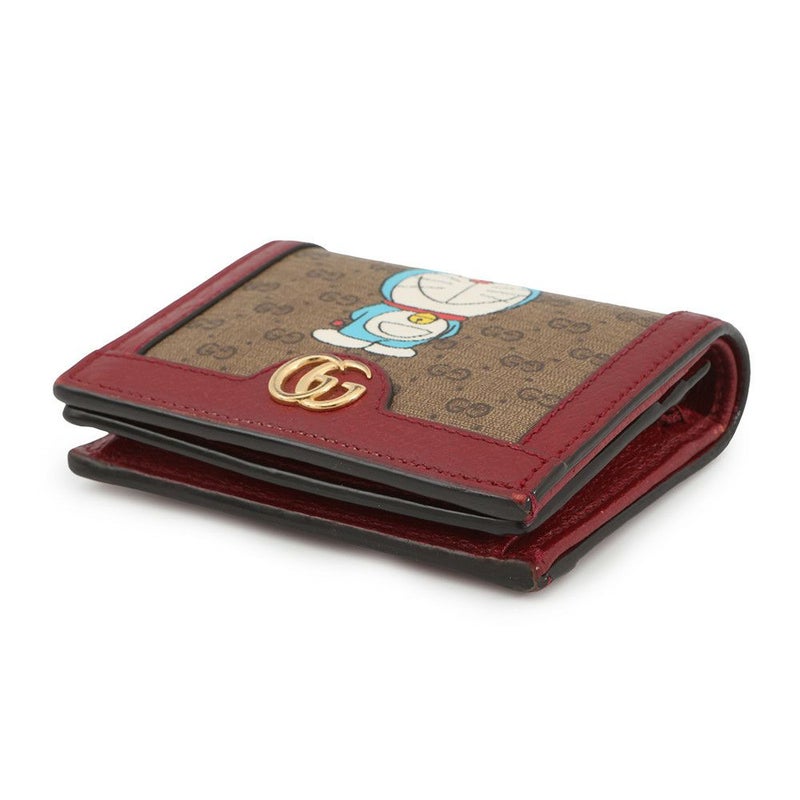 グッチ 財布 GGスプリーム ミニウォレット カードケース 647788 GUCCI コンパクトウォレット ドラえもん コラボ