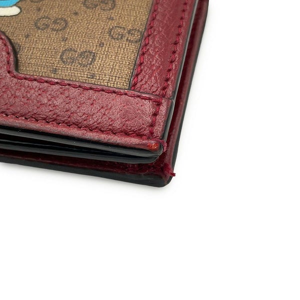 グッチ 財布 GGスプリーム ミニウォレット カードケース 647788 GUCCI コンパクトウォレット ドラえもん コラボ