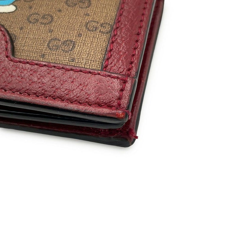 グッチ 財布 GGスプリーム ミニウォレット カードケース 647788 GUCCI コンパクトウォレット ドラえもん コラボ